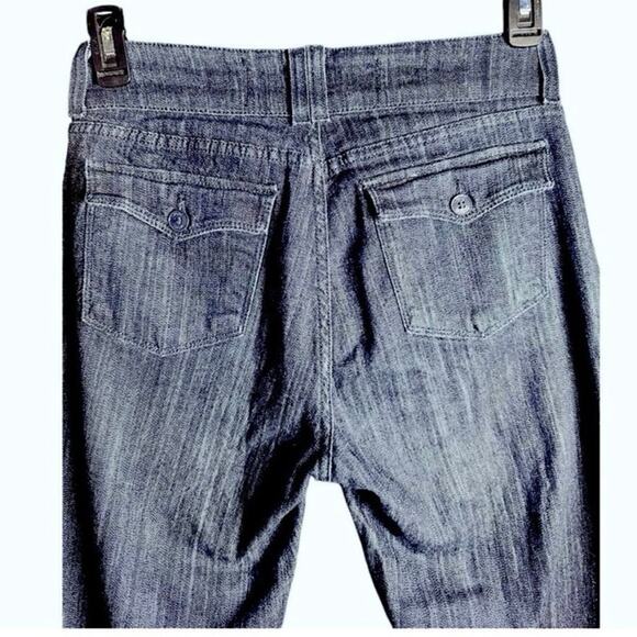 NYDJ DARK WASH JEANS BOOT CUT MID RISE WOMENS SIZE 8 - Picture 7 of 8